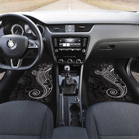 Black White Polynesian Tribal Car Mats - Polynesian Pride