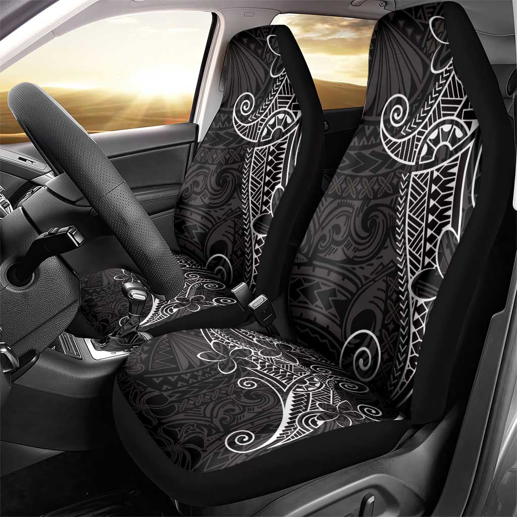 Black White Polynesian Tribal Car Seat Cover LT9 - Polynesian Pride