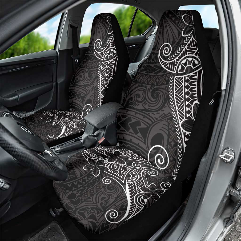 Black White Polynesian Tribal Car Seat Cover LT9 - Polynesian Pride