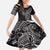 Black White Polynesian Tribal Family Matching Puletasi and Hawaiian Shirt - Polynesian Pride