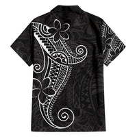 Black White Polynesian Tribal Family Matching Puletasi and Hawaiian Shirt - Polynesian Pride