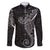 Black White Polynesian Tribal Family Matching Puletasi and Hawaiian Shirt - Polynesian Pride