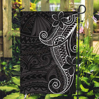 Black White Polynesian Tribal Garden Flag - Polynesian Pride