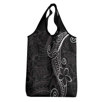 Black White Polynesian Tribal Grocery Bag - Polynesian Pride