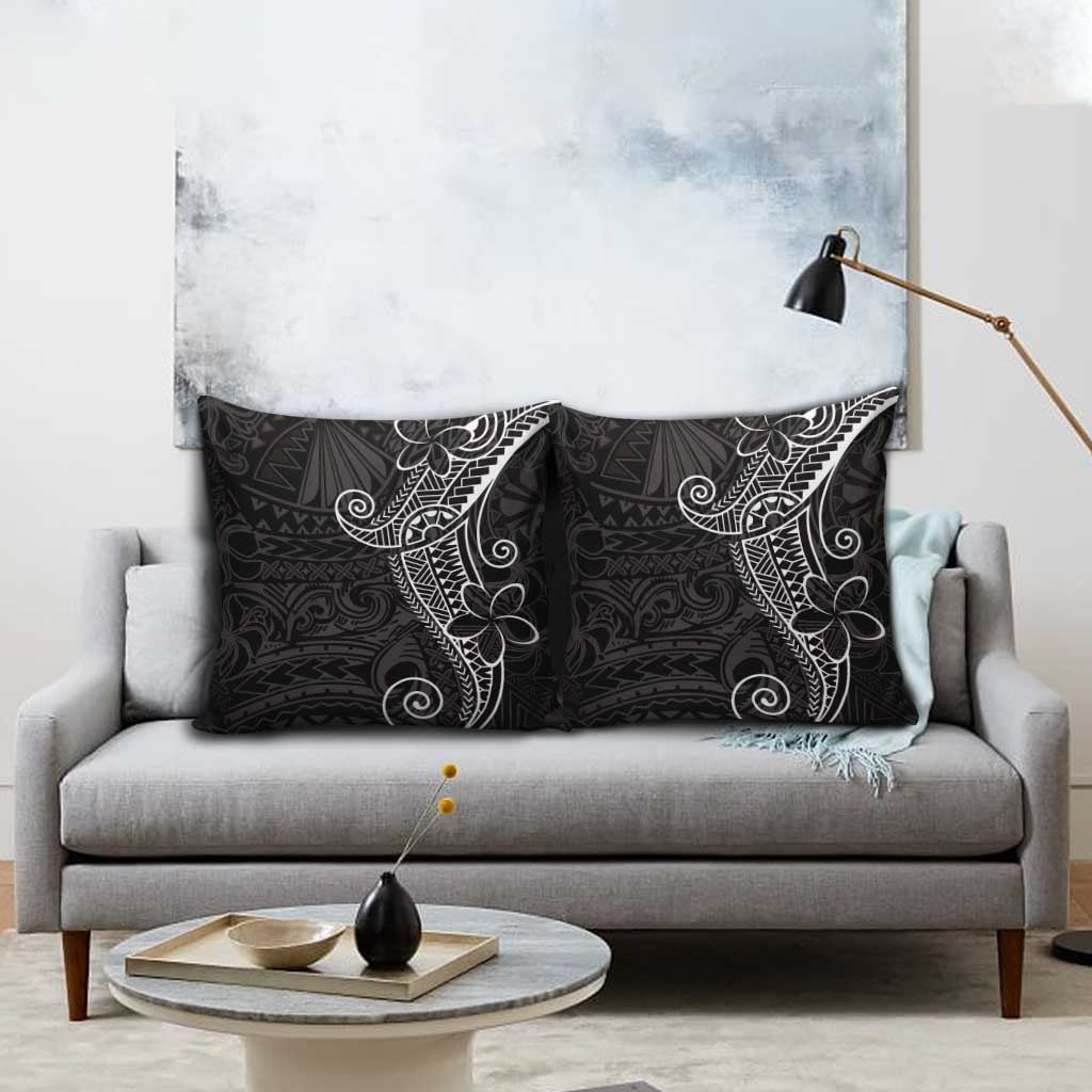 Black White Polynesian Tribal Pillow Cover LT9 - Polynesian Pride