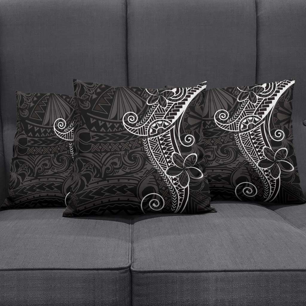 Black White Polynesian Tribal Pillow Cover LT9 - Polynesian Pride