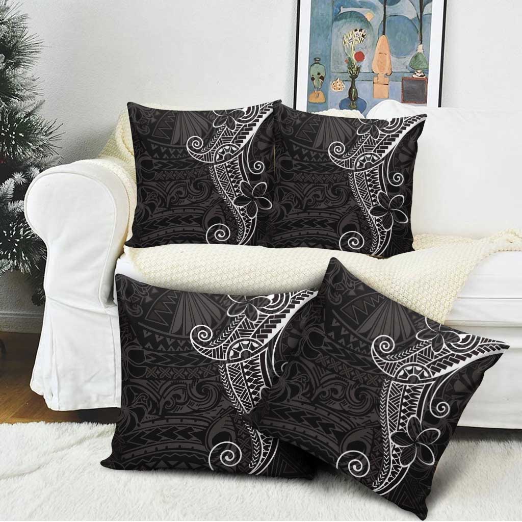 Black White Polynesian Tribal Pillow Cover LT9 - Polynesian Pride