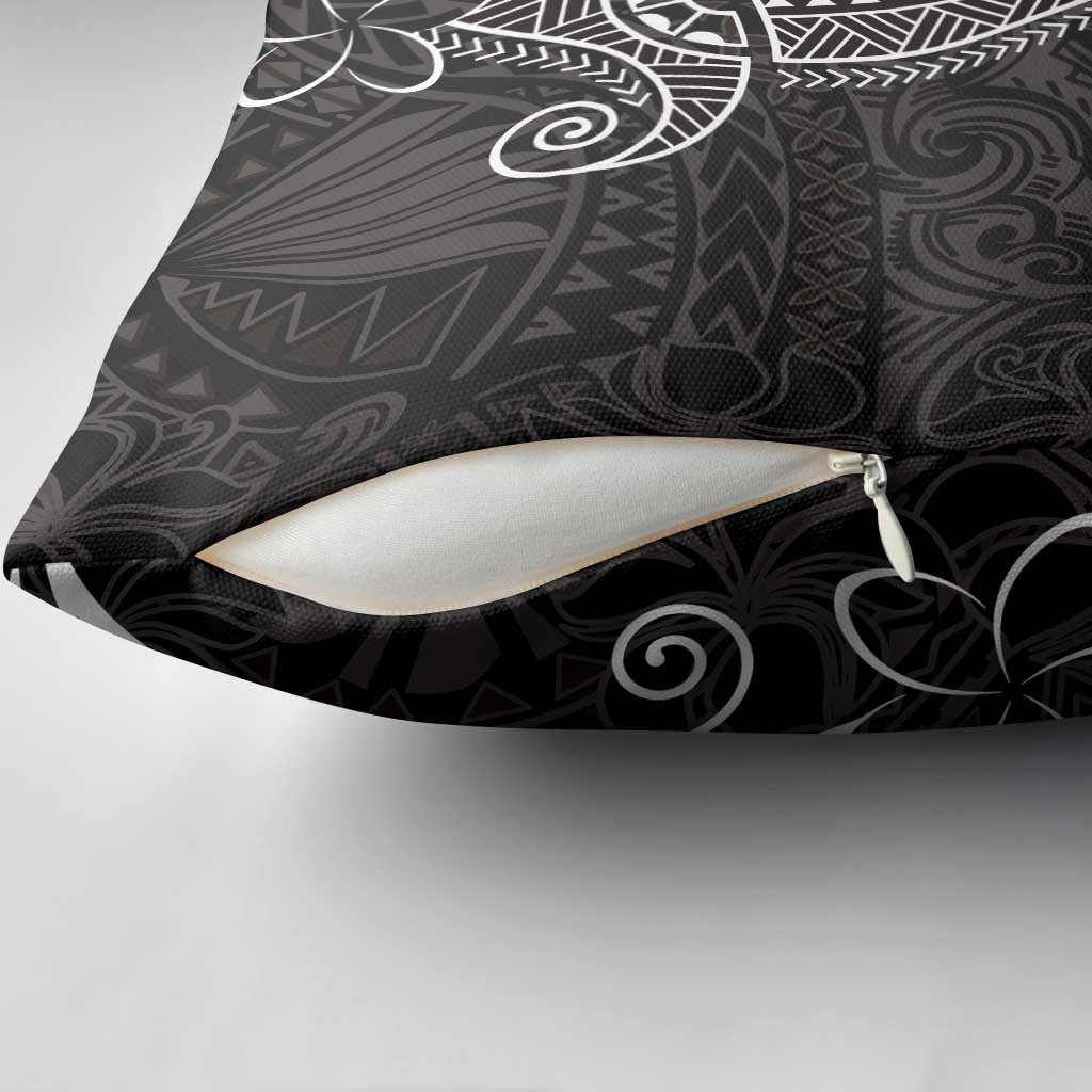 Black White Polynesian Tribal Pillow Cover LT9 - Polynesian Pride