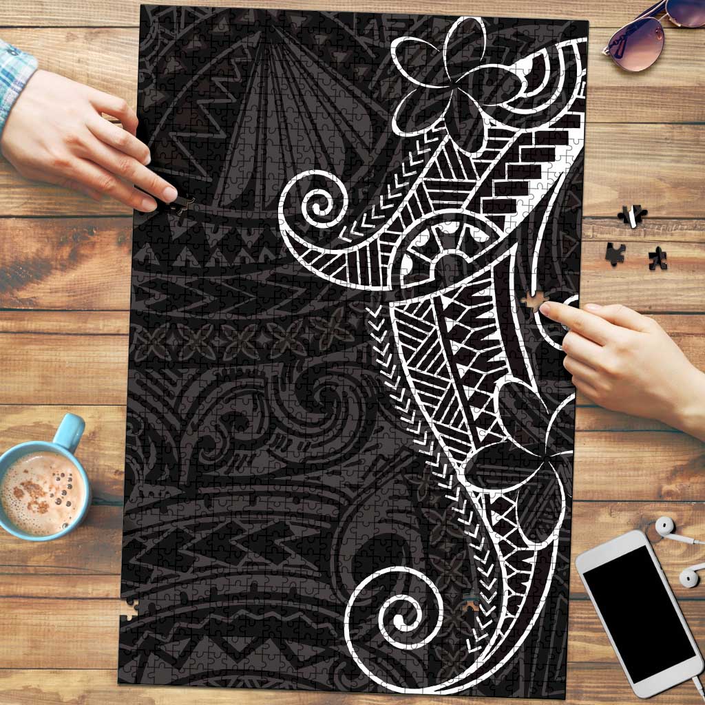 Black White Polynesian Tribal Puzzle - Polynesian Pride