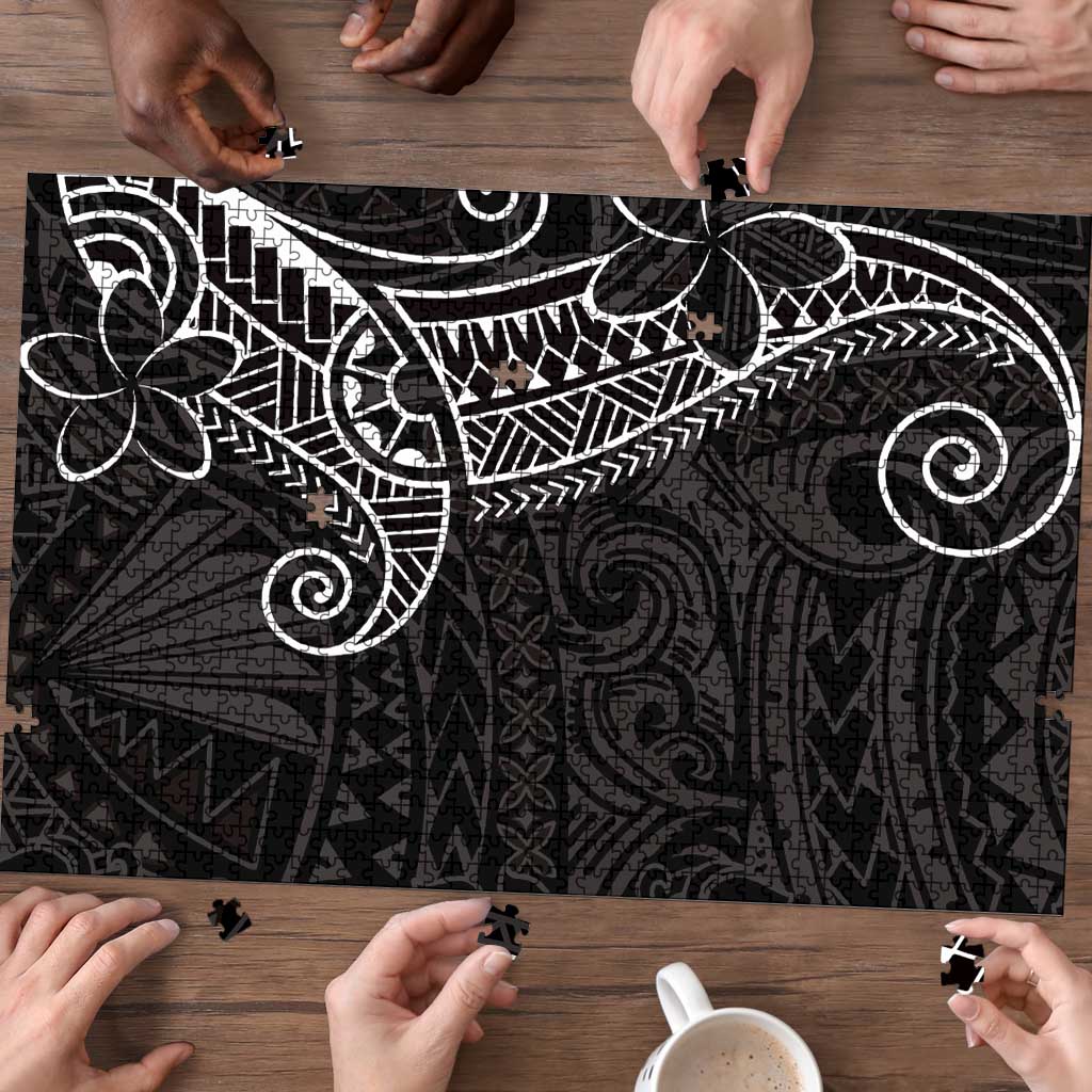 Black White Polynesian Tribal Puzzle - Polynesian Pride