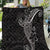 Black White Polynesian Tribal Quilt - Polynesian Pride