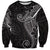 Black White Polynesian Tribal Sweatshirt - Polynesian Pride