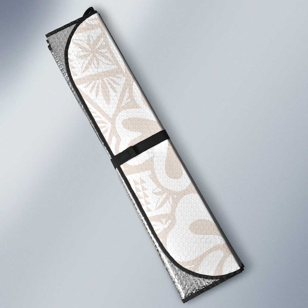 Lotu Tamaiti Tongan Polynesian Art Pattern Auto Sun Shade Traditional Tribal Motifs - Polynesian Pride