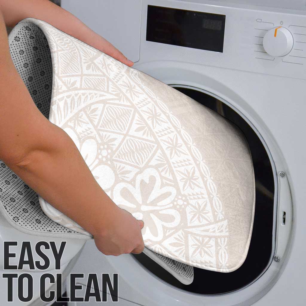 Lotu Tamaiti Tongan Polynesian Art Pattern Bathroom Set Traditional Tribal Motifs - Polynesian Pride