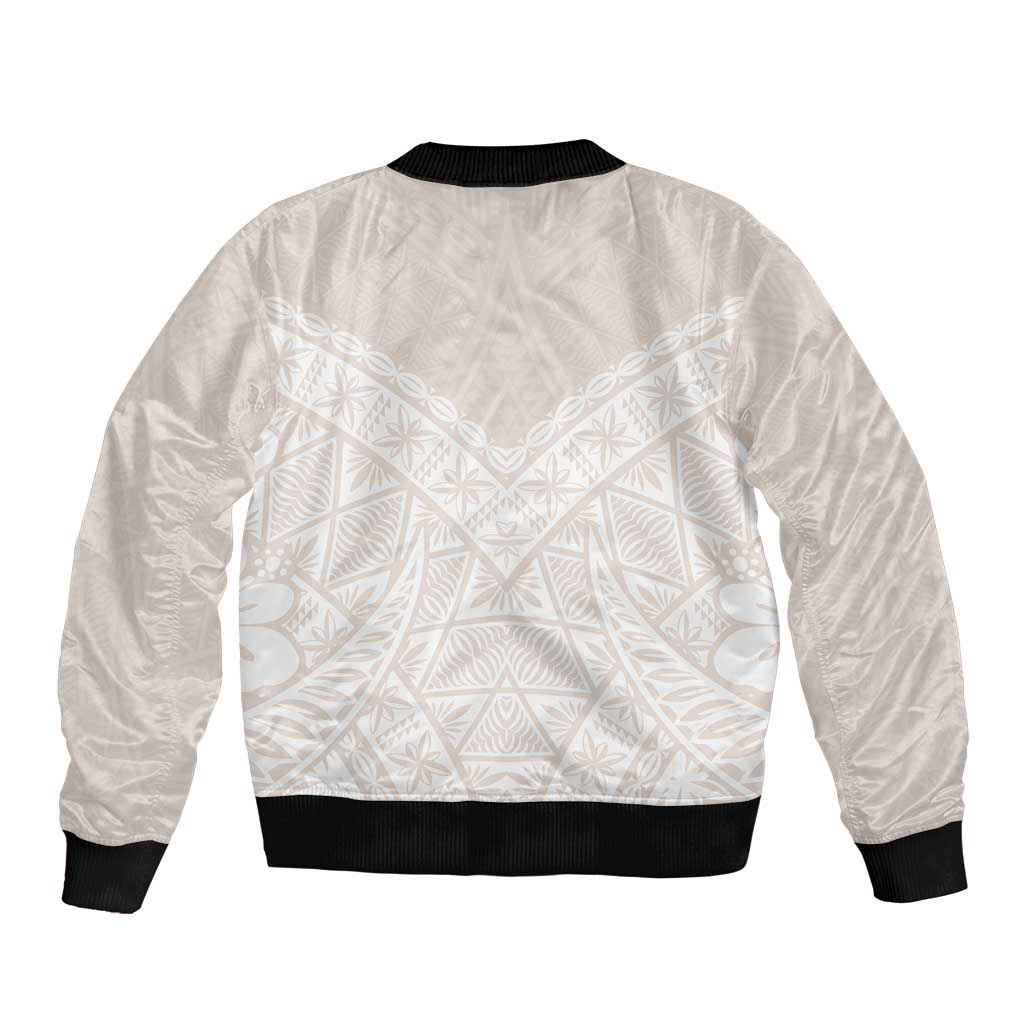 Lotu Tamaiti Tongan Polynesian Art Pattern Bomber Jacket Traditional Tribal Motifs - Polynesian Pride