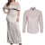 Lotu Tamaiti Tongan Polynesian Art Pattern Couples Matching Off Shoulder Maxi Dress and Long Sleeve Button Shirt Traditional Tribal Motifs - Polynesian Pride