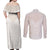 Lotu Tamaiti Tongan Polynesian Art Pattern Couples Matching Off Shoulder Maxi Dress and Long Sleeve Button Shirt Traditional Tribal Motifs - Polynesian Pride