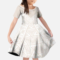 Lotu Tamaiti Tongan Polynesian Art Pattern Family Matching Summer Maxi Dress and Hawaiian Shirt Traditional Tribal Motifs - Polynesian Pride