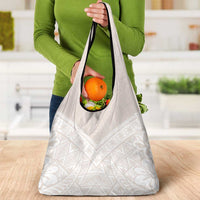 Lotu Tamaiti Tongan Polynesian Art Pattern Grocery Bag Traditional Tribal Motifs - Polynesian Pride
