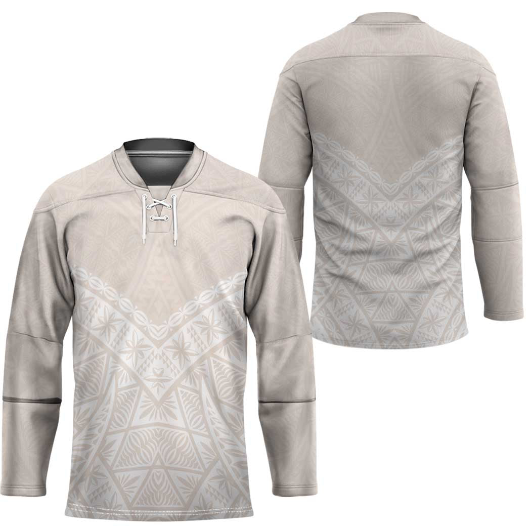Lotu Tamaiti Tongan Polynesian Art Pattern Hockey Jersey Traditional Tribal Motifs - Polynesian Pride