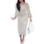 Lotu Tamaiti Tongan Polynesian Art Pattern Off The Shoulder Long Sleeve Dress Traditional Tribal Motifs - Polynesian Pride