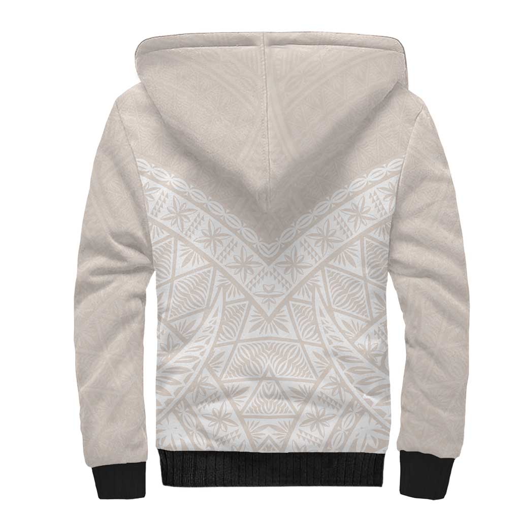 Lotu Tamaiti Tongan Polynesian Art Pattern Sherpa Hoodie Traditional Tribal Motifs - Polynesian Pride