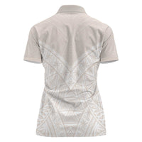 Lotu Tamaiti Tongan Polynesian Art Pattern Women Polo Shirt Traditional Tribal Motifs - Polynesian Pride