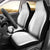 Lotu Tamaiti White Tongan Ngatu Car Seat Cover Polynesian Tribal Fonulei Pattern - Polynesian Pride
