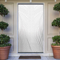 Lotu Tamaiti White Tongan Ngatu Door Cover Polynesian Tribal Fonulei Pattern - Polynesian Pride