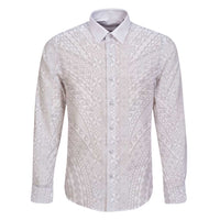 Lotu Tamaiti White Tongan Ngatu Family Matching Tank Maxi Dress and Hawaiian Shirt Polynesian Tribal Fonulei Pattern - Polynesian Pride