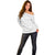 Lotu Tamaiti White Tongan Ngatu Off Shoulder Sweater Polynesian Tribal Fonulei Pattern - Polynesian Pride