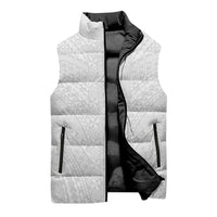 Lotu Tamaiti White Tongan Ngatu Sleeveless Puffer Jacket Polynesian Tribal Fonulei Pattern LT9 - Polynesian Pride