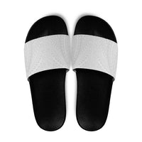 Lotu Tamaiti White Tongan Ngatu Slide Sandals Polynesian Tribal Fonulei Pattern LT9 White - Polynesian Pride