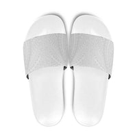 Lotu Tamaiti White Tongan Ngatu Slide Sandals Polynesian Tribal Fonulei Pattern LT9 White - Polynesian Pride
