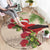 Christmas Hawaii with I'iwi Bird Round Carpet Aloha Mele Kalikimaka - Beige Art