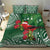 Christmas Hawaii with I'iwi Bird Bedding Set Aloha Mele Kalikimaka - Green Art