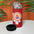French Polynesia 4 in 1 Can Cooler Tumbler Tahitian Tiare Flowers Tribal