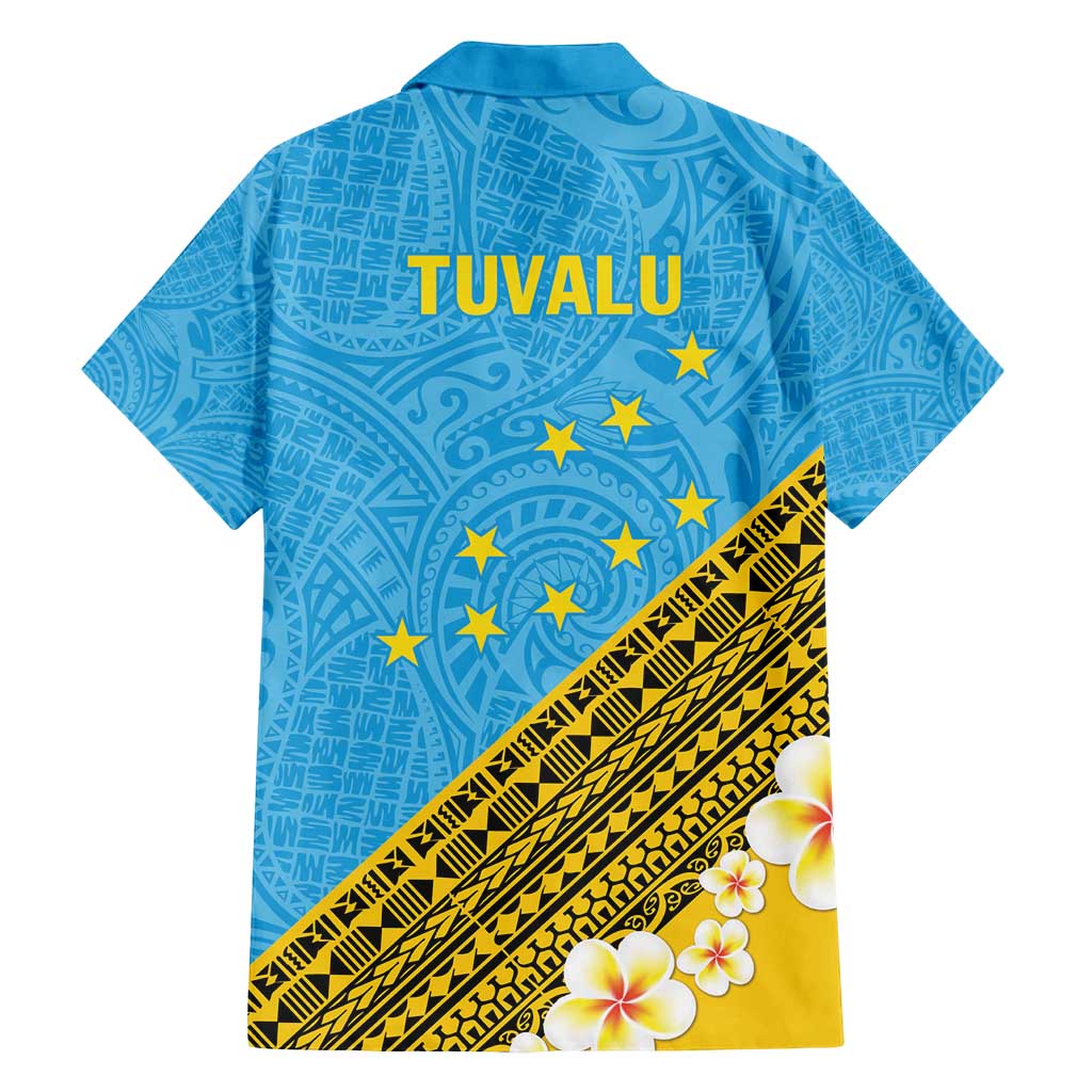 Tuvalu Plumeria Flowers Family Matching Tank Maxi Dress and Hawaiian Shirt Polynesian Tribal Pattern LT9 - Polynesian Pride