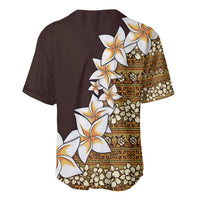 Vintage Hibiscus Turtle Pattern Baseball Jersey with Plumeria Half Style LT9 - Polynesian Pride