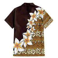 Vintage Hibiscus Turtle Pattern Family Matching Mermaid Dress and Hawaiian Shirt with Plumeria Half Style LT9 - Polynesian Pride