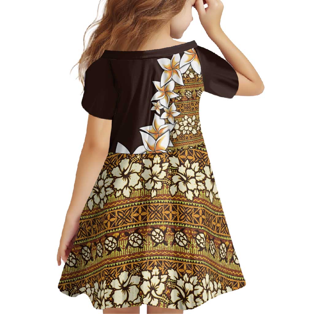 Vintage Hibiscus Turtle Pattern Family Matching Off Shoulder Maxi Dress and Hawaiian Shirt with Plumeria Half Style