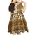 Vintage Hibiscus Turtle Pattern Kid Short Sleeve Dress with Plumeria Half Style