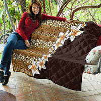 Vintage Hibiscus Turtle Pattern Quilt with Plumeria Half Style