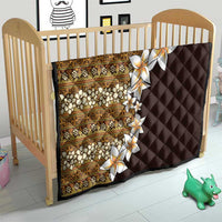 Vintage Hibiscus Turtle Pattern Quilt with Plumeria Half Style