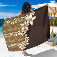 Vintage Hibiscus Turtle Pattern Sarong with Plumeria Half Style