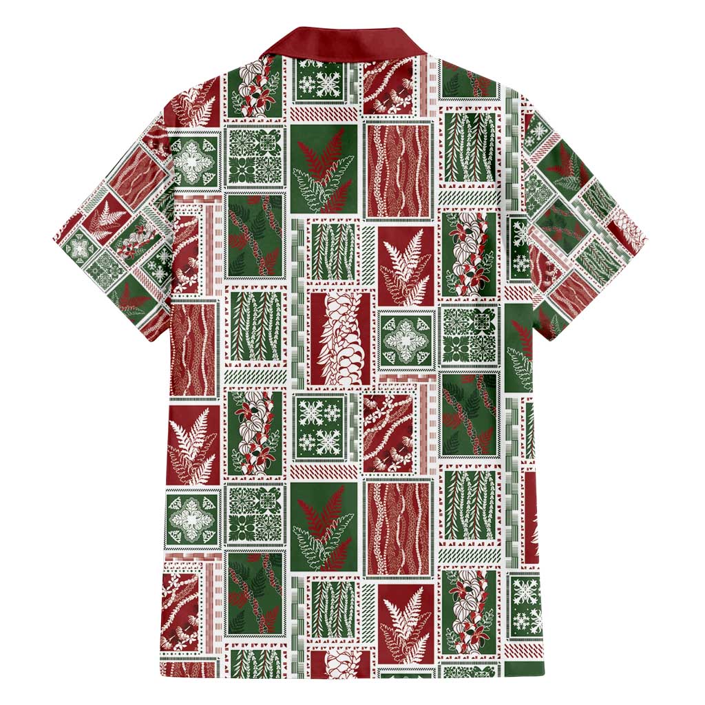 Mele Kalikimaka Hawaiian Quilt and Lei Patchwork Family Matching Summer Maxi Dress and Hawaiian Shirt - Polynesian Pride