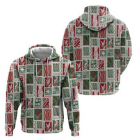 Mele Kalikimaka Hawaiian Quilt and Lei Patchwork Hoodie - Polynesian Pride