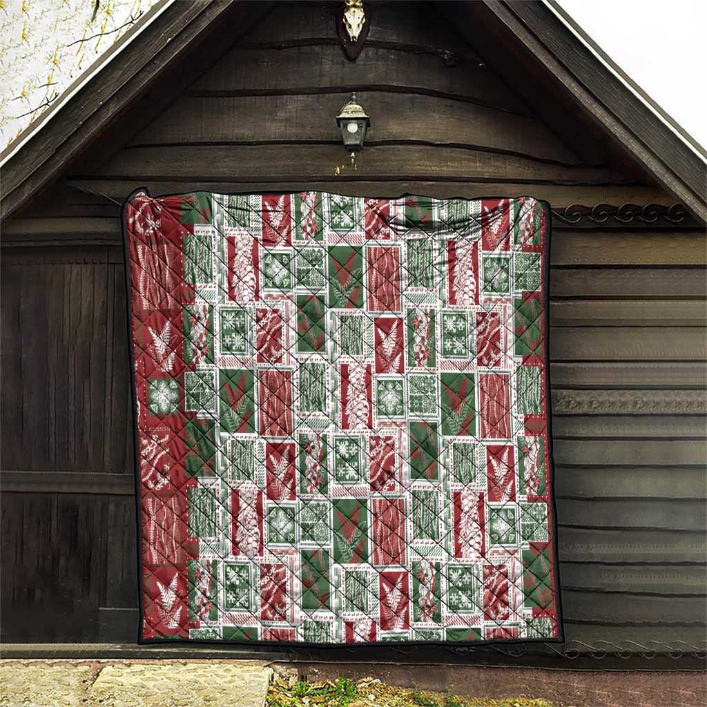 Mele Kalikimaka Hawaiian Quilt and Lei Patchwork Quilt - Polynesian Pride