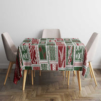 Mele Kalikimaka Hawaiian Quilt and Lei Patchwork Tablecloth - Polynesian Pride