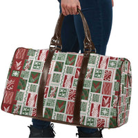 Mele Kalikimaka Hawaiian Quilt and Lei Patchwork Travel Bag - Polynesian Pride